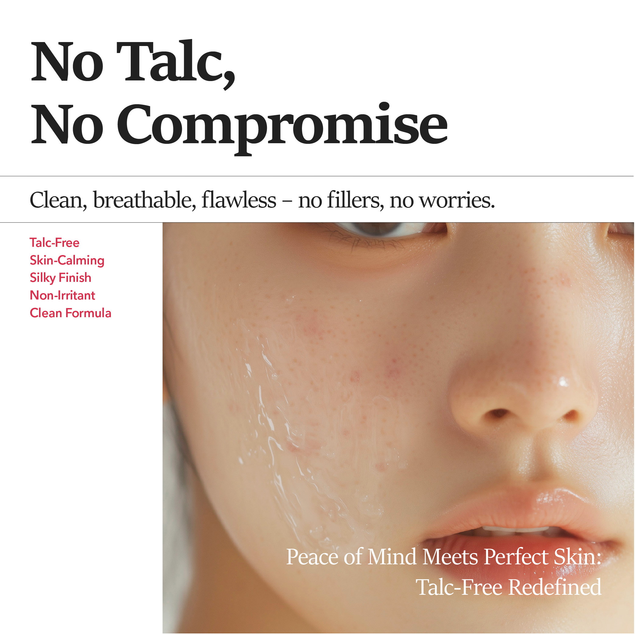 Read more about the article Peace of Mind Meets Perfect Skin: Talc-Free Redefined