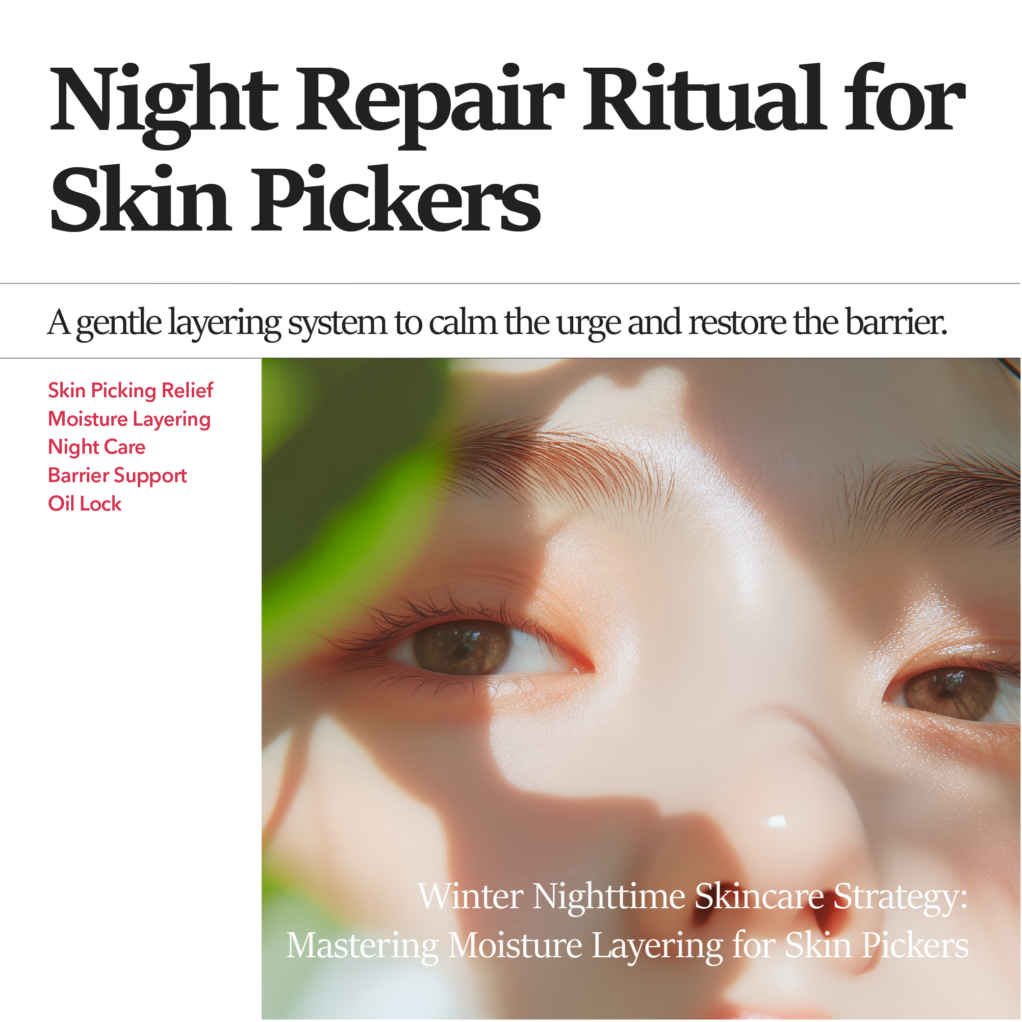 Read more about the article Winter Nighttime Skincare Strategy: Mastering Moisture Layering for Skin Pickers