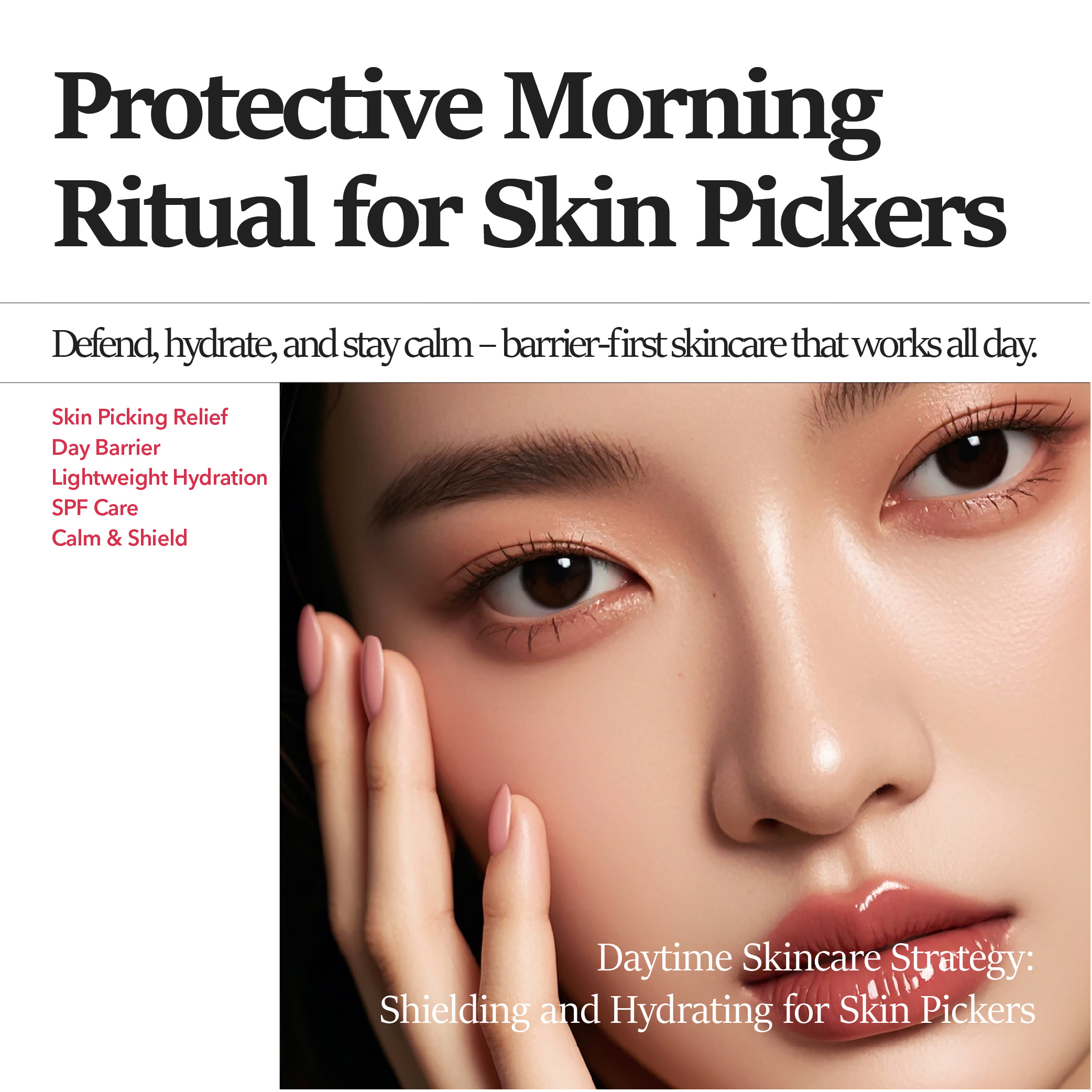 Read more about the article Daytime Skincare Strategy: Shielding and Hydrating for Skin Pickers